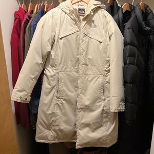 White North Face Parka Women’s XL